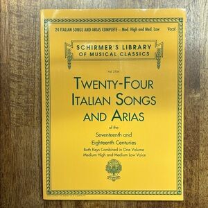 Twenty-Four Italian Songs and Arias of the Seventeenth and Eighteenth Centuries